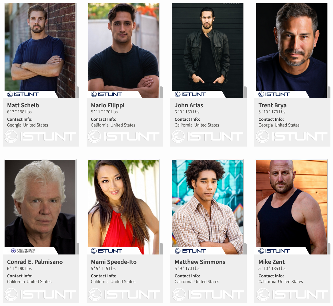 Matt Scheib, Mario Filippi, John Arias, Trent Brya, Conrad E. Palmisano, Mami Speede-Ito, Matthew Simmons, Mike Zent